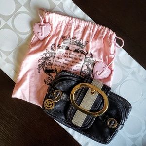 Juicy Couture Leather Clutch - Black